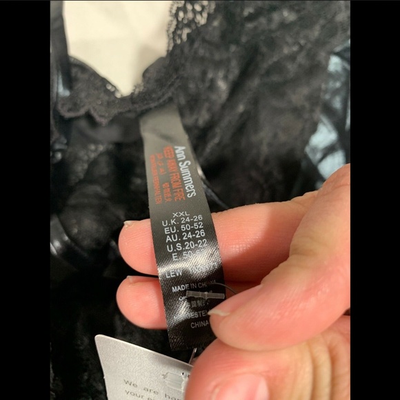 NIB Ann Summers‎ Tasha Faux Leather Bodysuit in Black [SZ XXL (20/22 US) ] - Picture 5 of 8